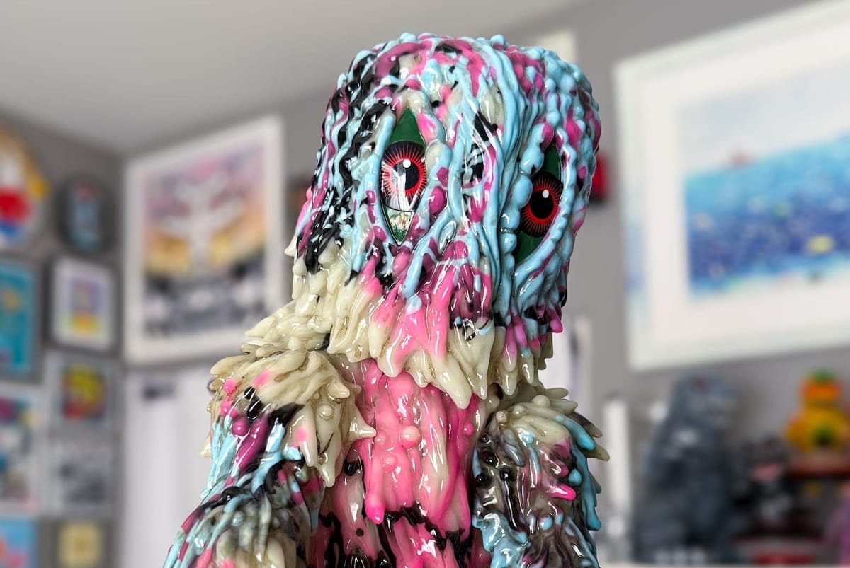 My Favorite Toy Pickup of 2025: SDCC Exclusive GID Toxic Blue Hedorah by MVH x Unbox Industries