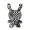 20th Anniversary Monochromic Dunny 8" Art Figure by Tristan Eaton (LE of 1000)