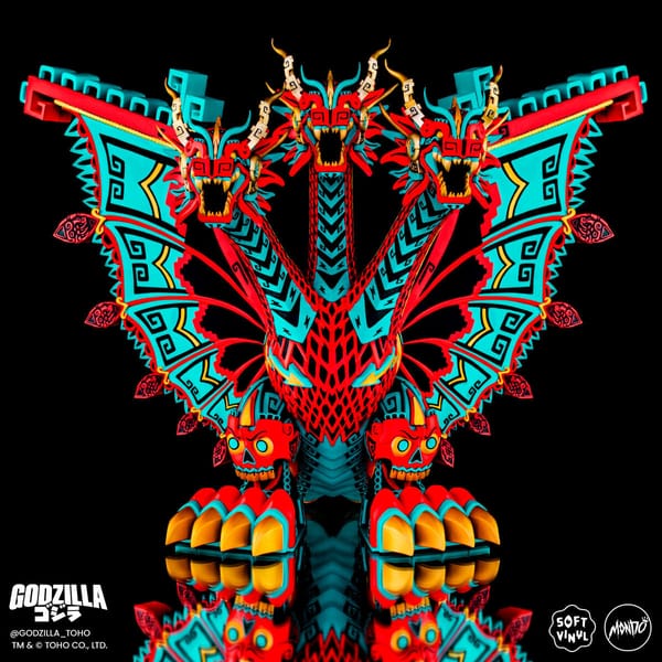 King Ghidorah Takes Flight: Mondo’s Timed Edition Planet X Variant by Urban Aztec