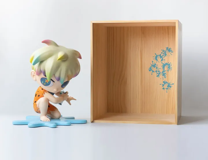 RYOL (aka Ryo Laksamana) “This My Stone Age Mark” Baby Blue Edition Sculpture